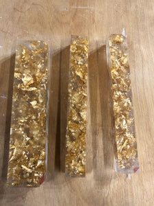 Making A Gold Leaf & Crystal Clear Alumilite Resin Block 